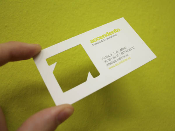 Tarjetas ascendente