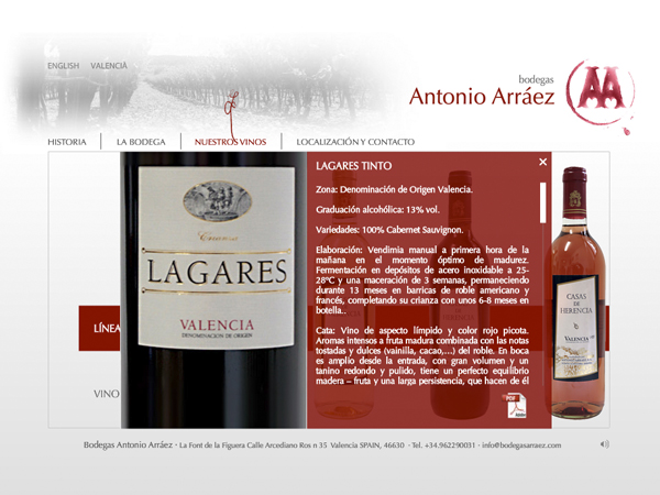 Antonio Arraez. Web