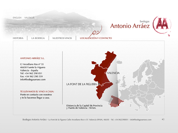 Antonio Arraez. Web